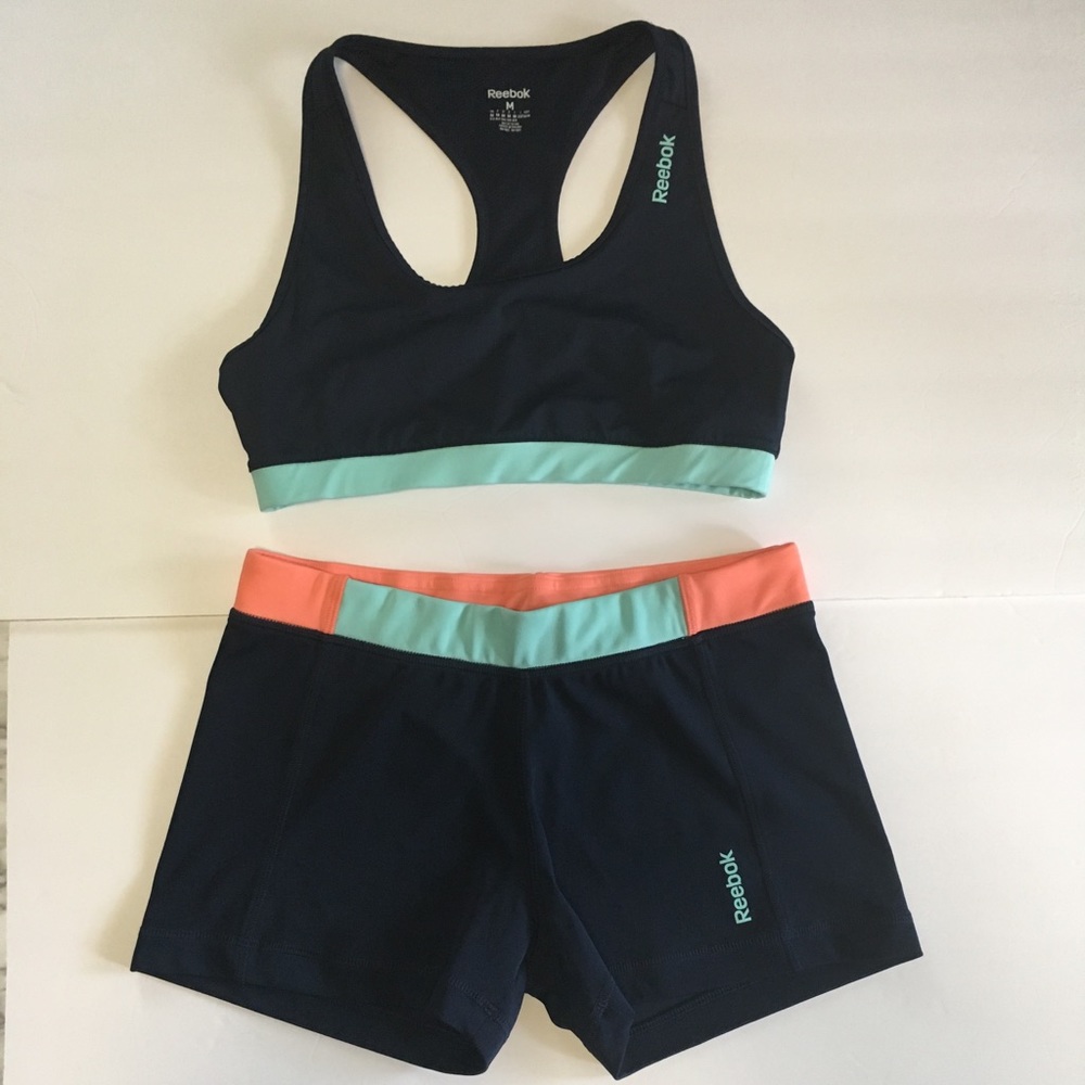 Reebok Play Dry Shorts and Sport Bra